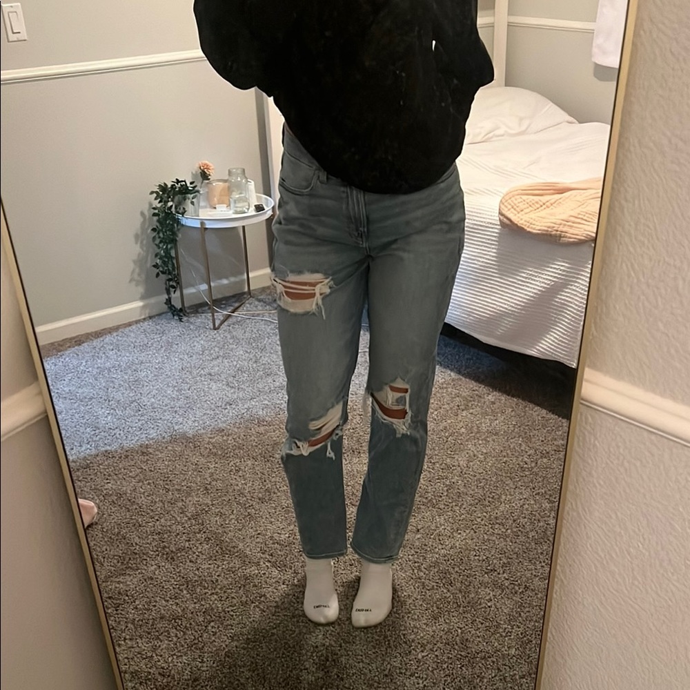 American Eagle Outfitters High Rise Blue Jeans